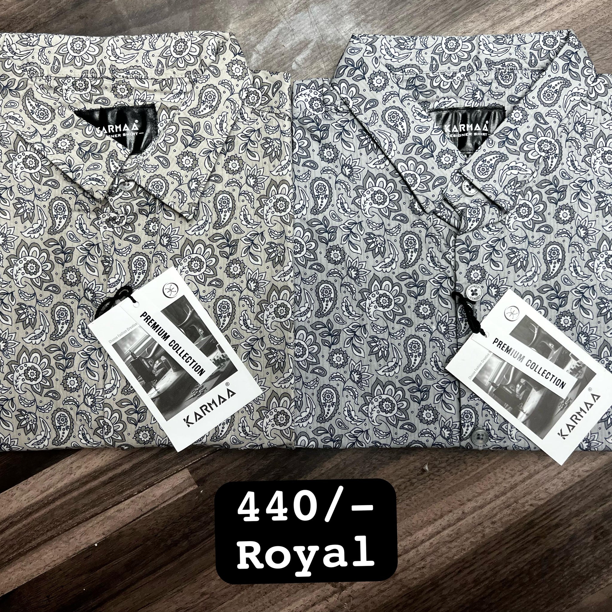 Karmaa Digital Printed Premium Shirts SET OF 4PCS @Rs. 440/each.