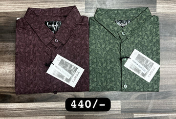 Karmaa Digital Printed Premium Shirts SET OF 4PCS @Rs. 440/each.