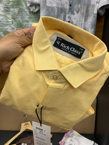 Rich Class Plain Shirts Set of 3pcs @ ₹395/- each.