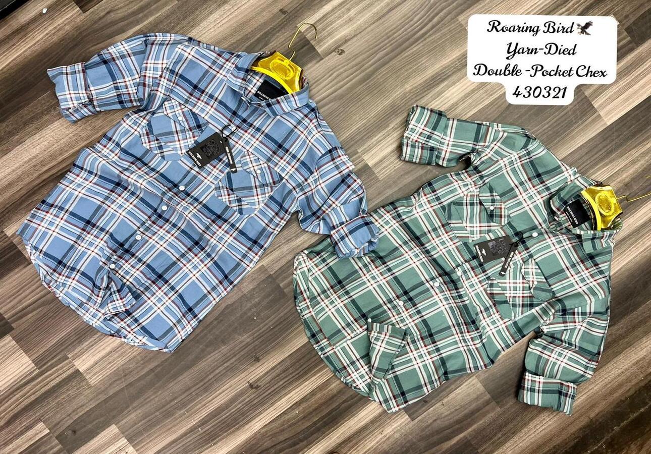 RB Double Pocket Shirts Set of 3pcs @ ₹430/- each.