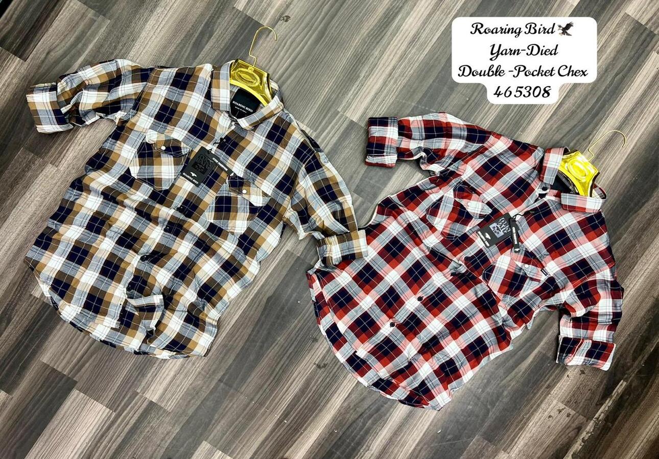 RB Double Pocket Shirts Set of 3pcs @ ₹430/- each.