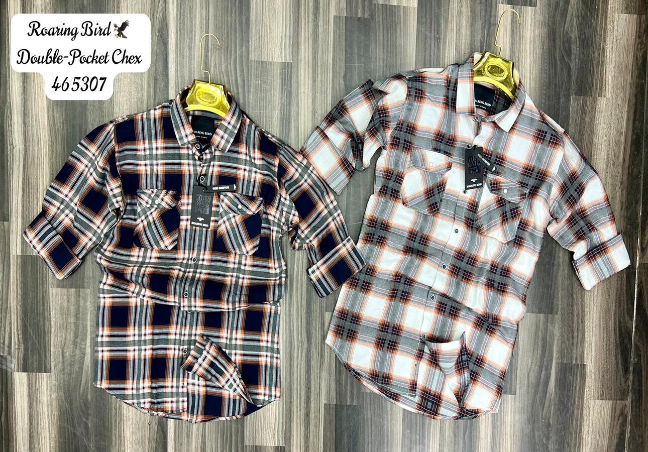 RB Double Pocket Shirts Set of 3pcs @ ₹430/- each.