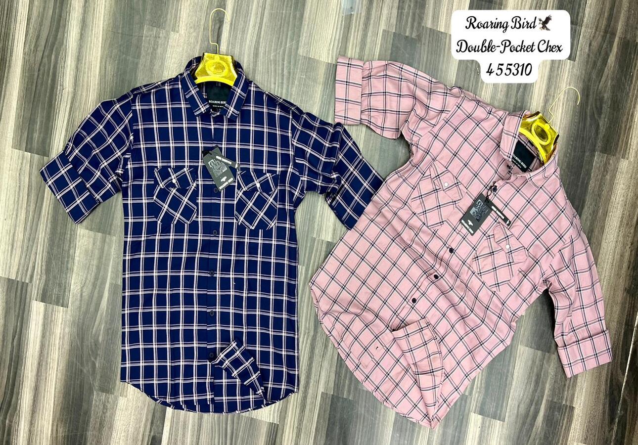 RB Double Pocket Shirts Set of 3pcs @ ₹430/- each.